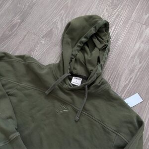 Gym shark Olive Green Hoodie